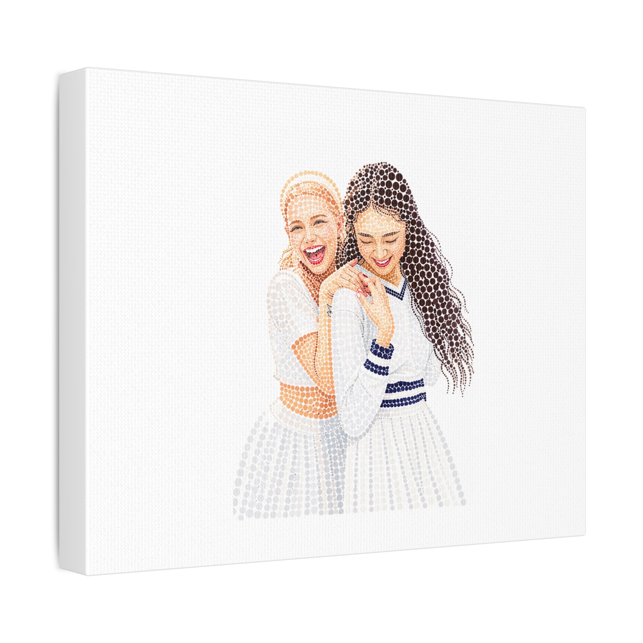 Custom Dots Portrait from Your Photo - Canvas Print