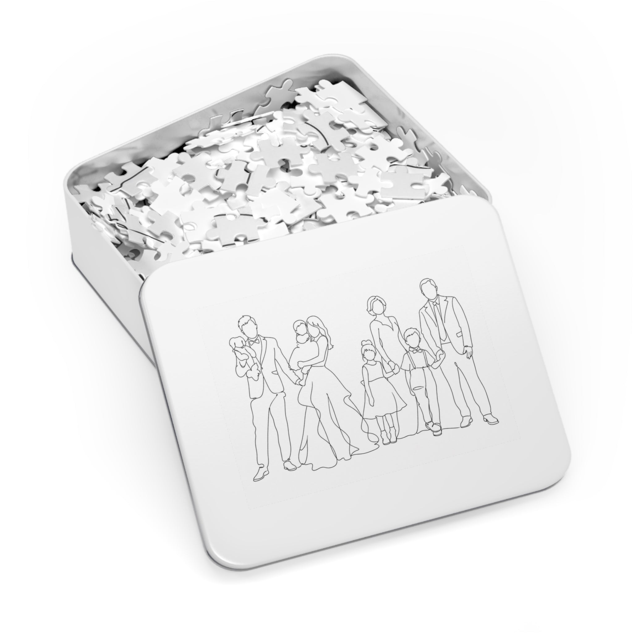 Custom One-Line Portrait from Your Photo - Puzzle