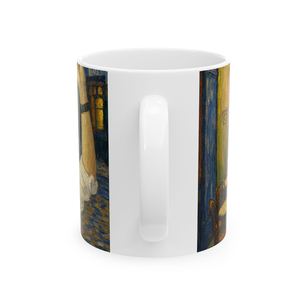 Custom Van Gogh Cafe Portrait from Your Photo - Mug (No Date)