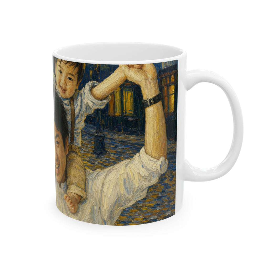 Custom Van Gogh Cafe Portrait from Your Photo - Mug (2026 Date)