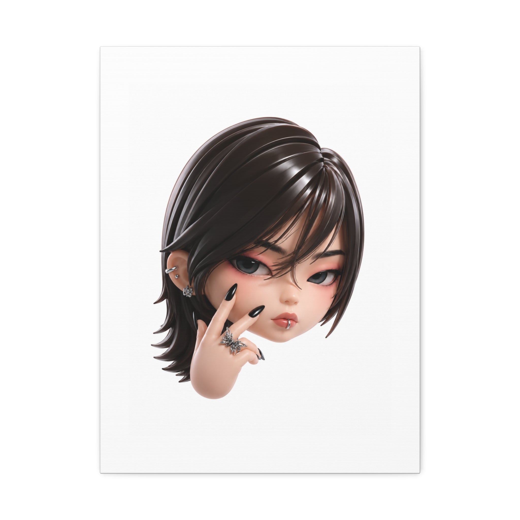 Custom Designer Toy Portrait from Your Photo - Canvas Print