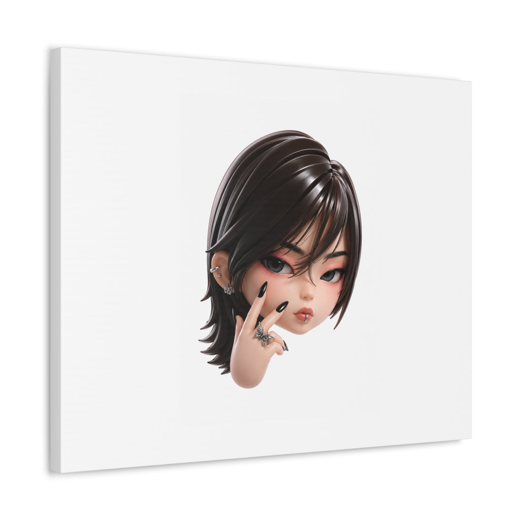 Custom Designer Toy Portrait from Your Photo - Canvas Print