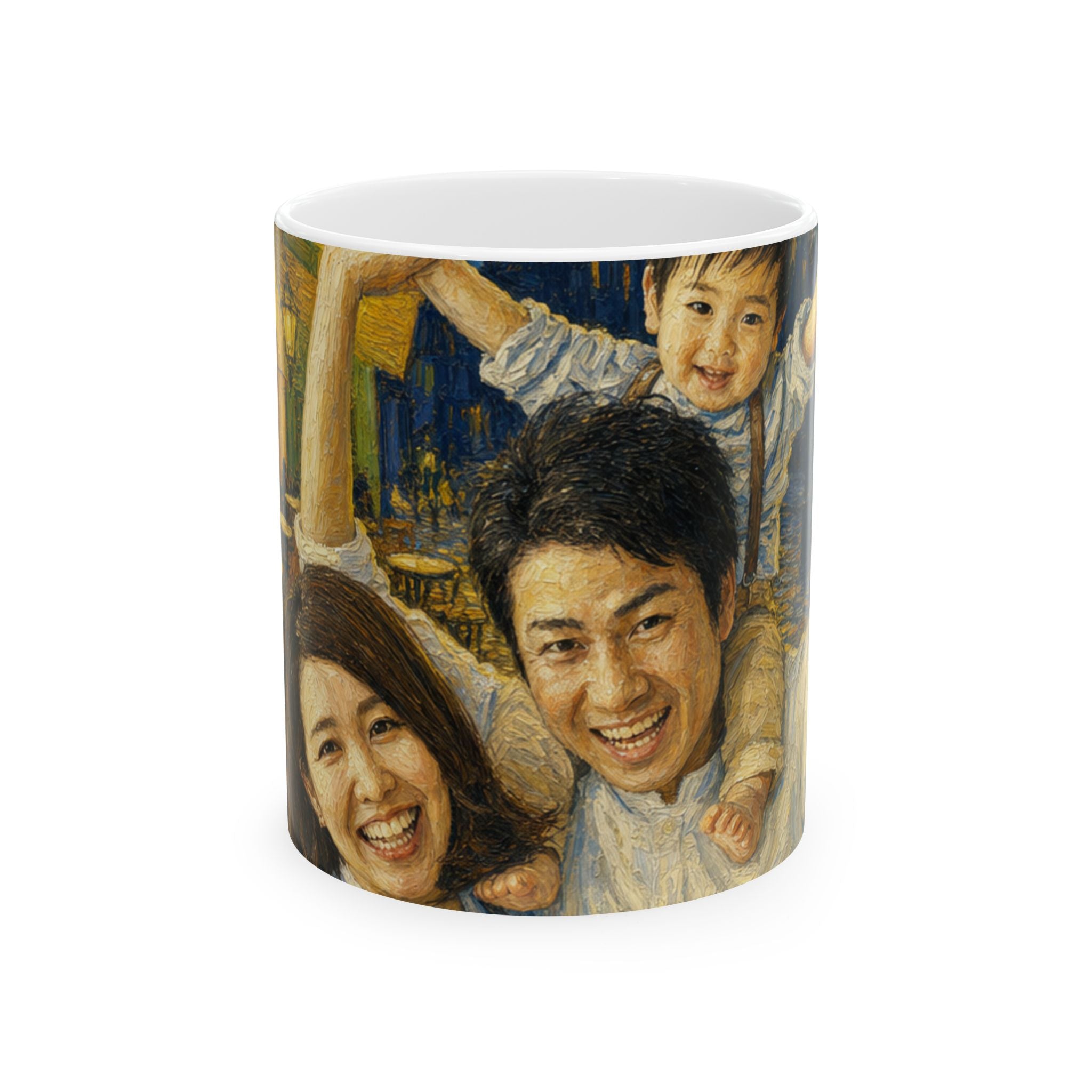 Custom Van Gogh Cafe Portrait from Your Photo - Mug (No Date)