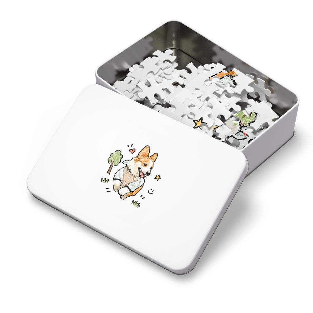 Custom Bold Doodle Portrait from Your Photo - Puzzle