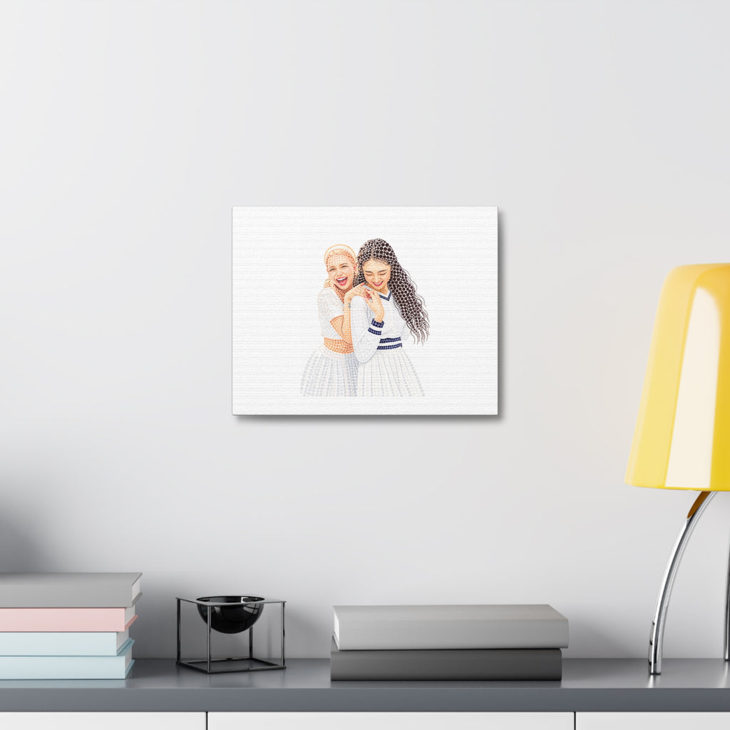 Custom Dots Portrait from Your Photo - Canvas Print